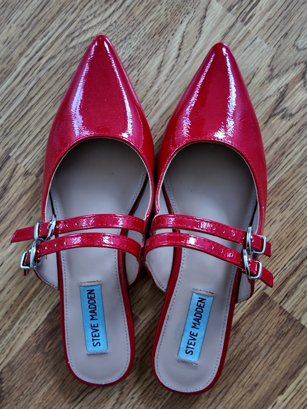 Steve Madden Women's Red Mary Jane Flats